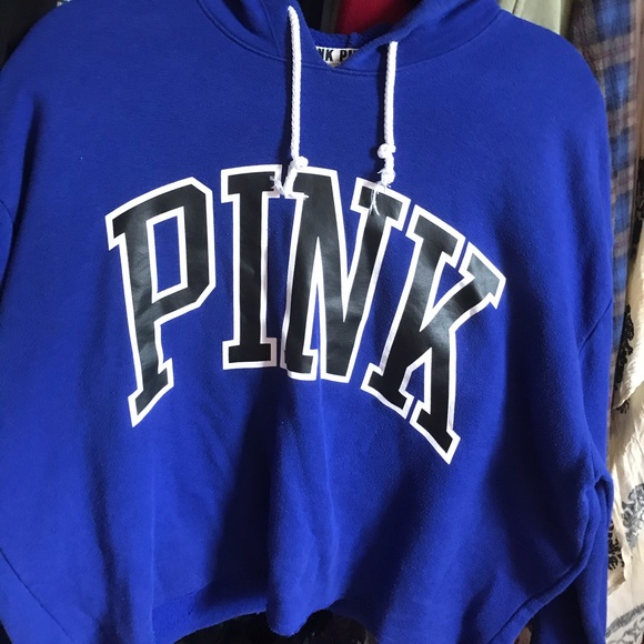 pink cropped hoodie - Picture 1 of 3